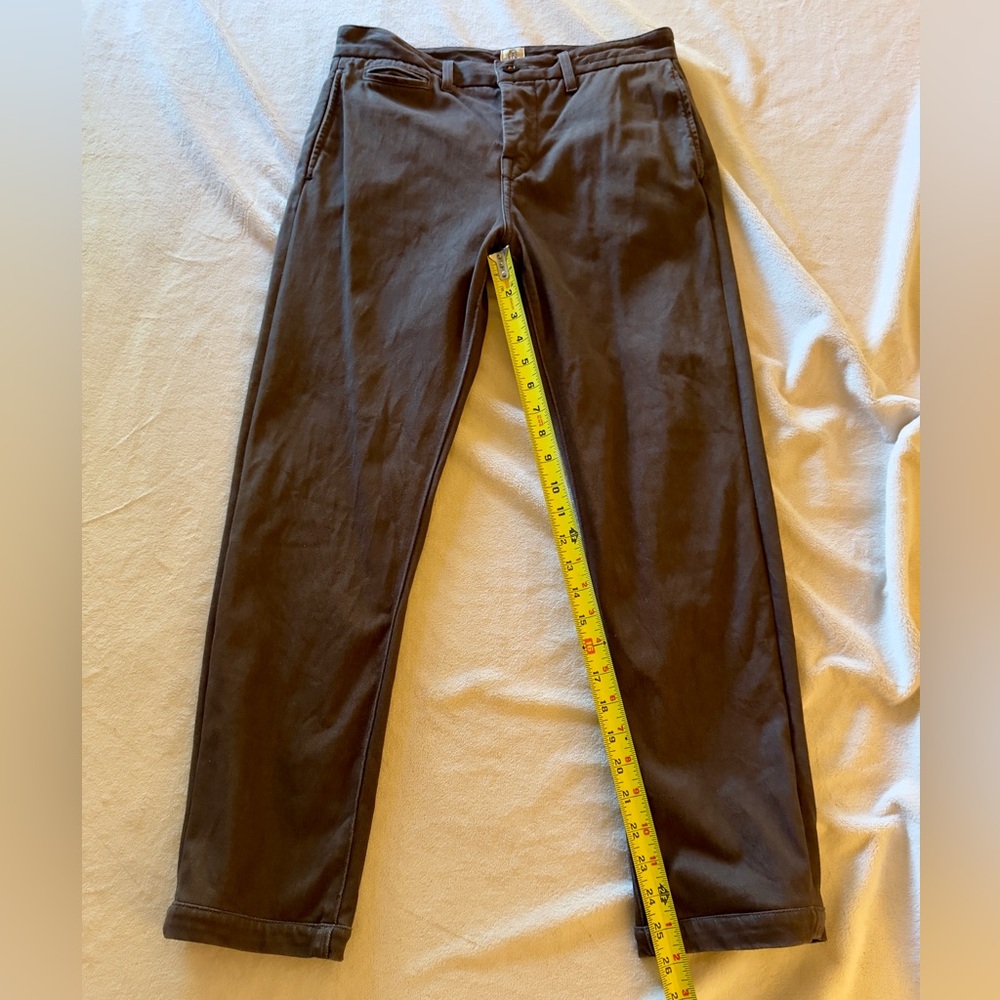 HIROSHI KATO The Axe Denit - Gray Brown - Chino Pants 30 X 26 - Hardly Worn